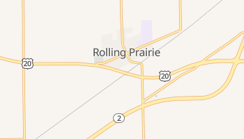 Rolling Prairie, Indiana map