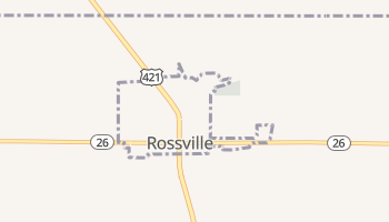Rossville, Indiana map