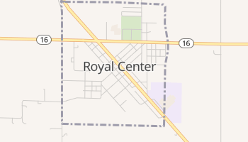 Royal Center, Indiana map