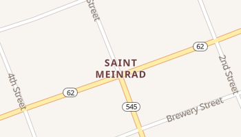 Saint Meinrad, Indiana map