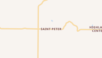 Saint Peter, Indiana map