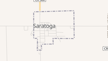 Saratoga, Indiana map