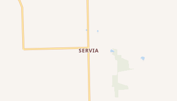 Servia, Indiana map