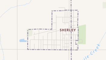 Shirley, Indiana map