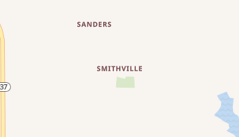 Smithville, Indiana map