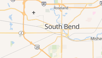 South Bend, Indiana map