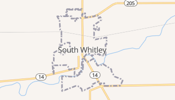 South Whitley, Indiana map