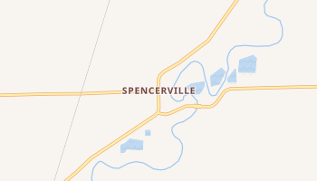 Spencerville, Indiana map