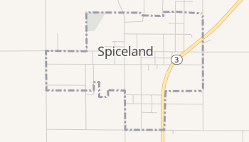 Spiceland, Indiana map
