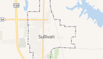 Sullivan, Indiana map