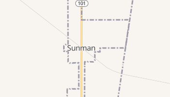 Sunman, Indiana map