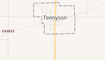 Tennyson, Indiana map
