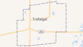 Trafalgar, Indiana map