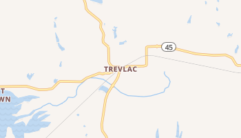 Trevlac, Indiana map