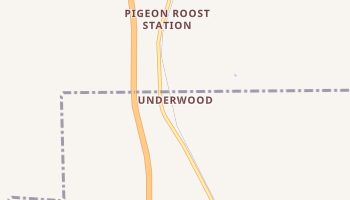 Underwood, Indiana map