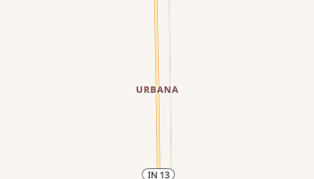 Urbana, Indiana map