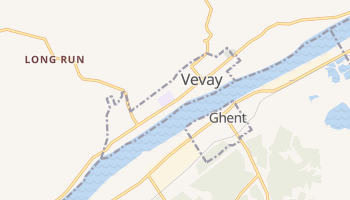 Vevay, Indiana map