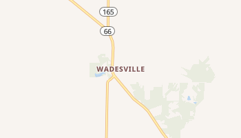 Wadesville, Indiana map