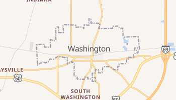 Washington, Indiana map