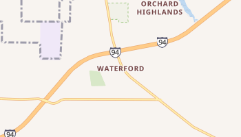Waterford, Indiana map