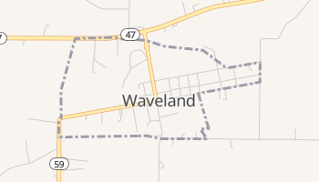 Waveland, Indiana map