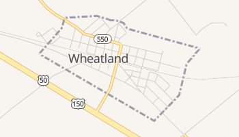 Wheatland, Indiana map