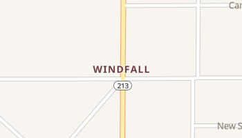 Windfall, Indiana map