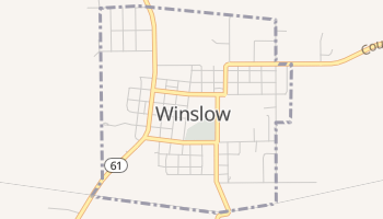 Winslow, Indiana map