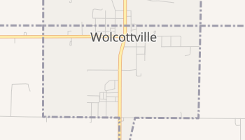 Wolcottville, Indiana map