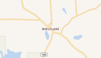 Wolflake, Indiana map