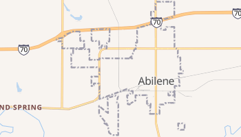 Abilene, Kansas map