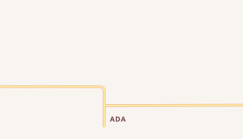 Ada, Kansas map