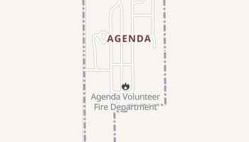 Agenda, Kansas map