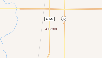 Akron, Kansas map