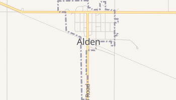 Alden, Kansas map