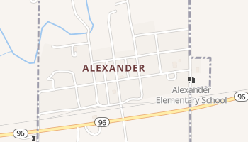 Alexander, Kansas map