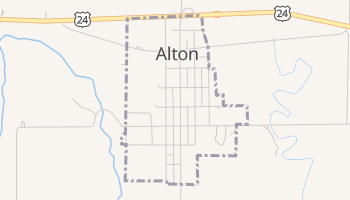 Alton, Kansas map
