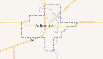 Arlington, Kansas map