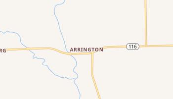 Arrington, Kansas map