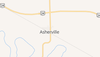 Asherville, Kansas map