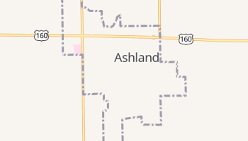 Ashland, Kansas map