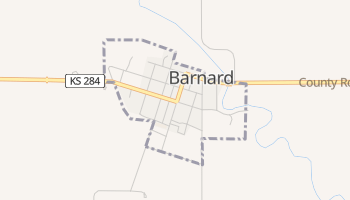 Barnard, Kansas map