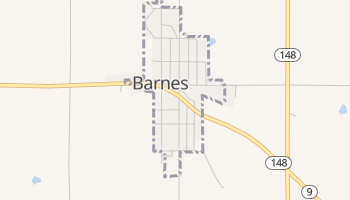 Barnes, Kansas map