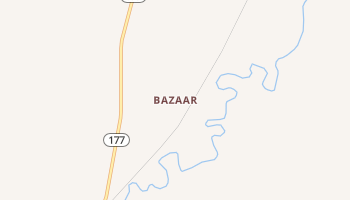 Bazaar, Kansas map