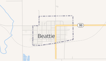 Beattie, Kansas map