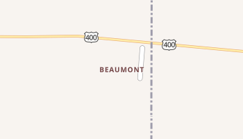 Beaumont, Kansas map