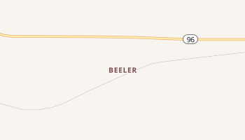 Beeler, Kansas map