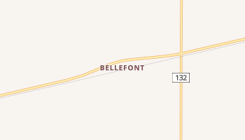 Bellefont, Kansas map