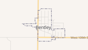 Bentley, Kansas map