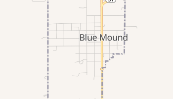 Blue Mound, Kansas map